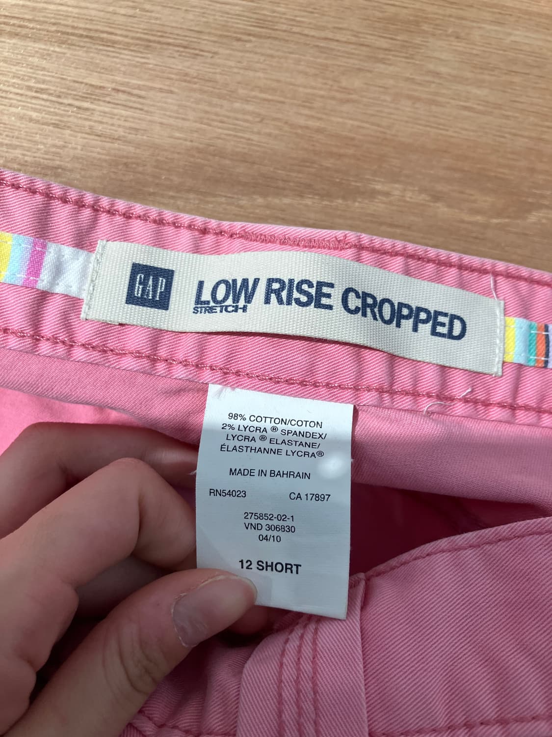 GAP Low Rise Cropped 팬츠 34 상품이미지7