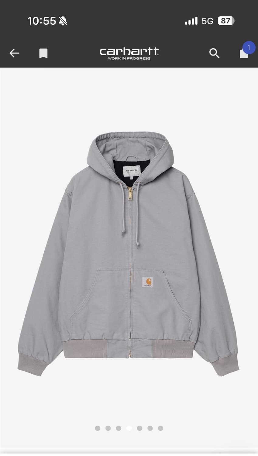 (택만뗀새상품)[L]칼하트wip J130 액티브 자켓 요세미티 린스드 상품이미지4