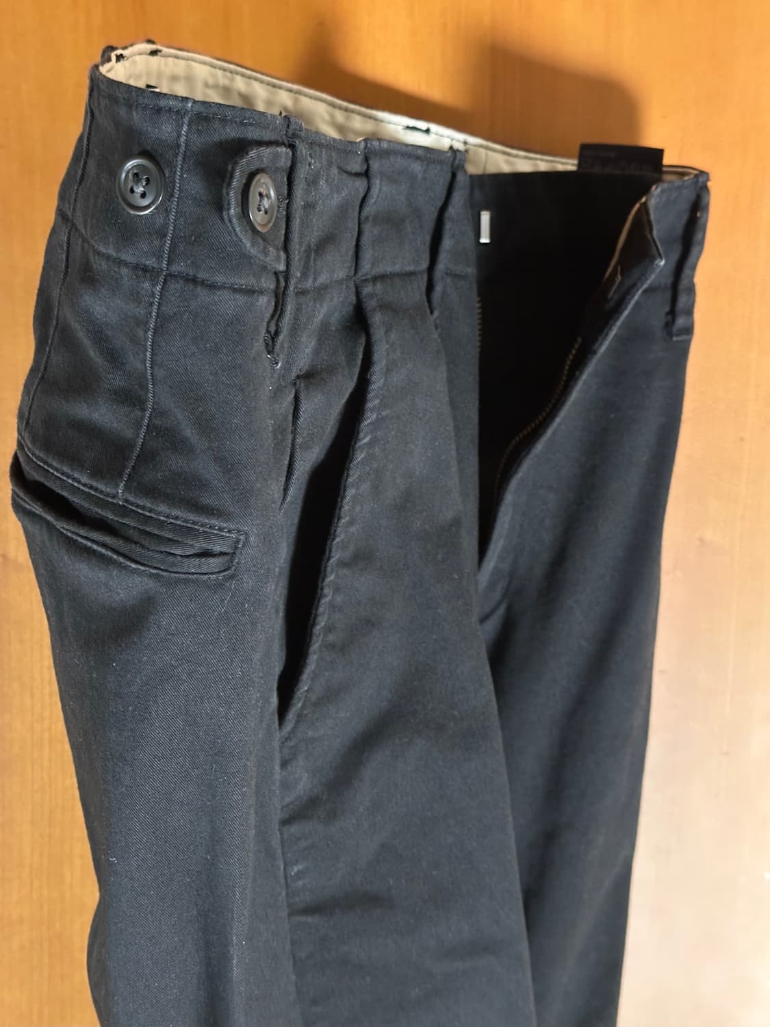 +J (질샌더) 치노 팬츠 30”~31” 블랙 상품이미지3