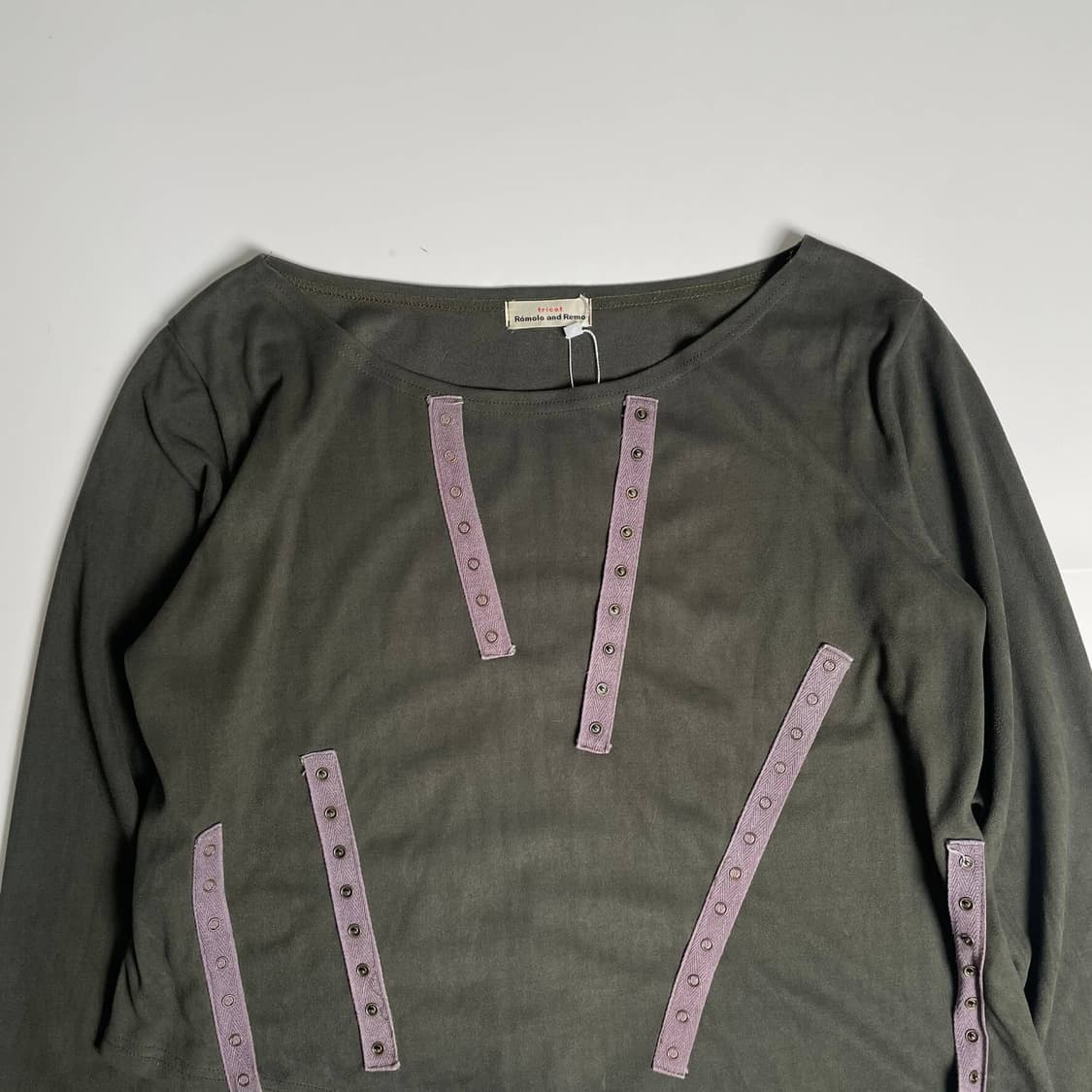 Tricot romolo and remo 버튼 스트랩 롱 슬리브 상품이미지2