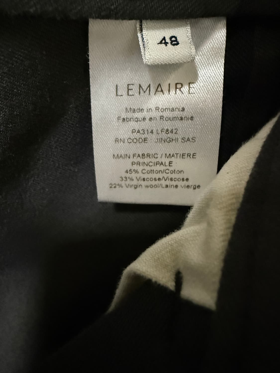르메르 22FW Ash Black 셋업 상품이미지6