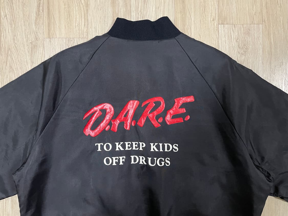 105) 80's 웨스트아크 DARE 올블랙 바시티(미국제) 상품이미지1