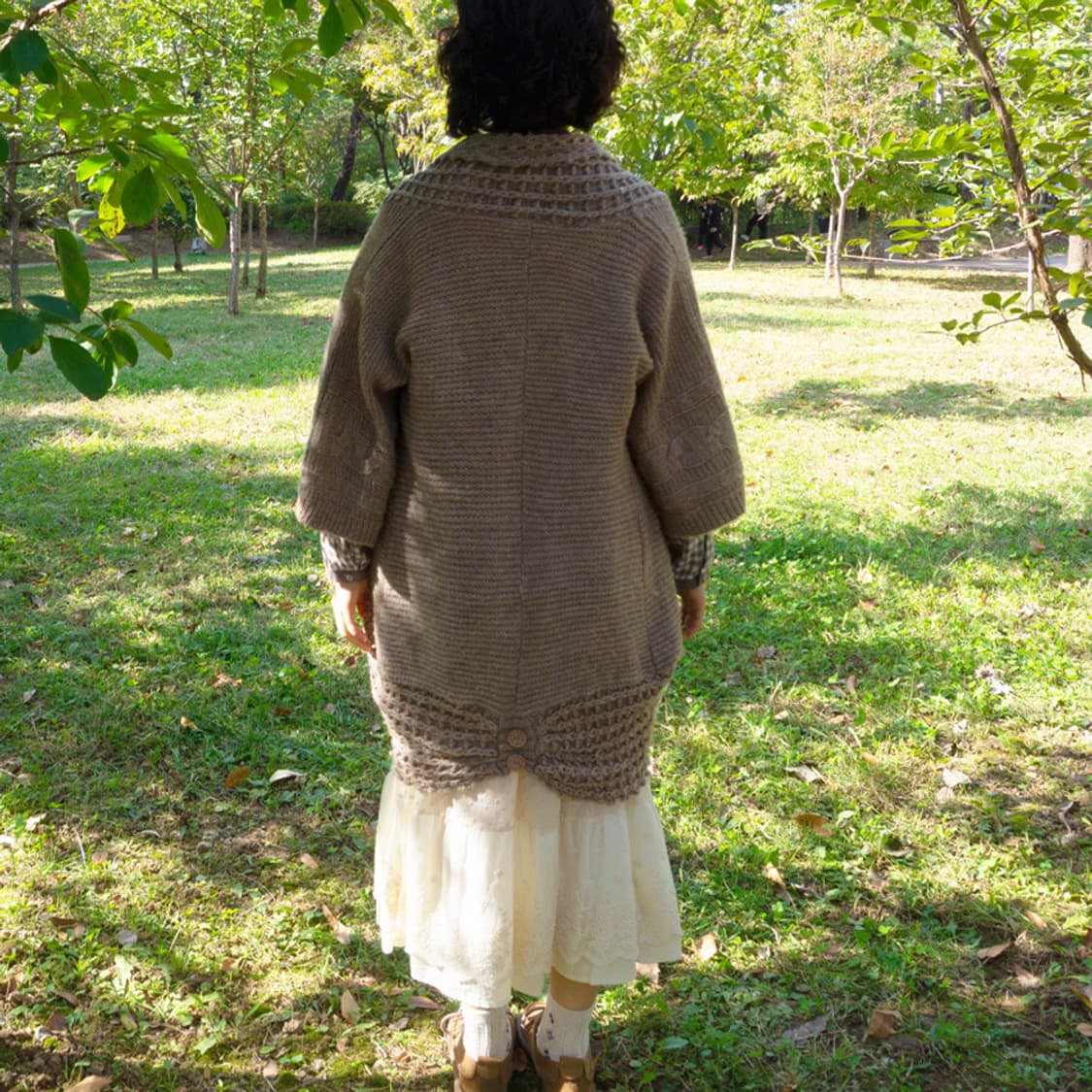 모카 니트 숄 가디건 상품이미지9