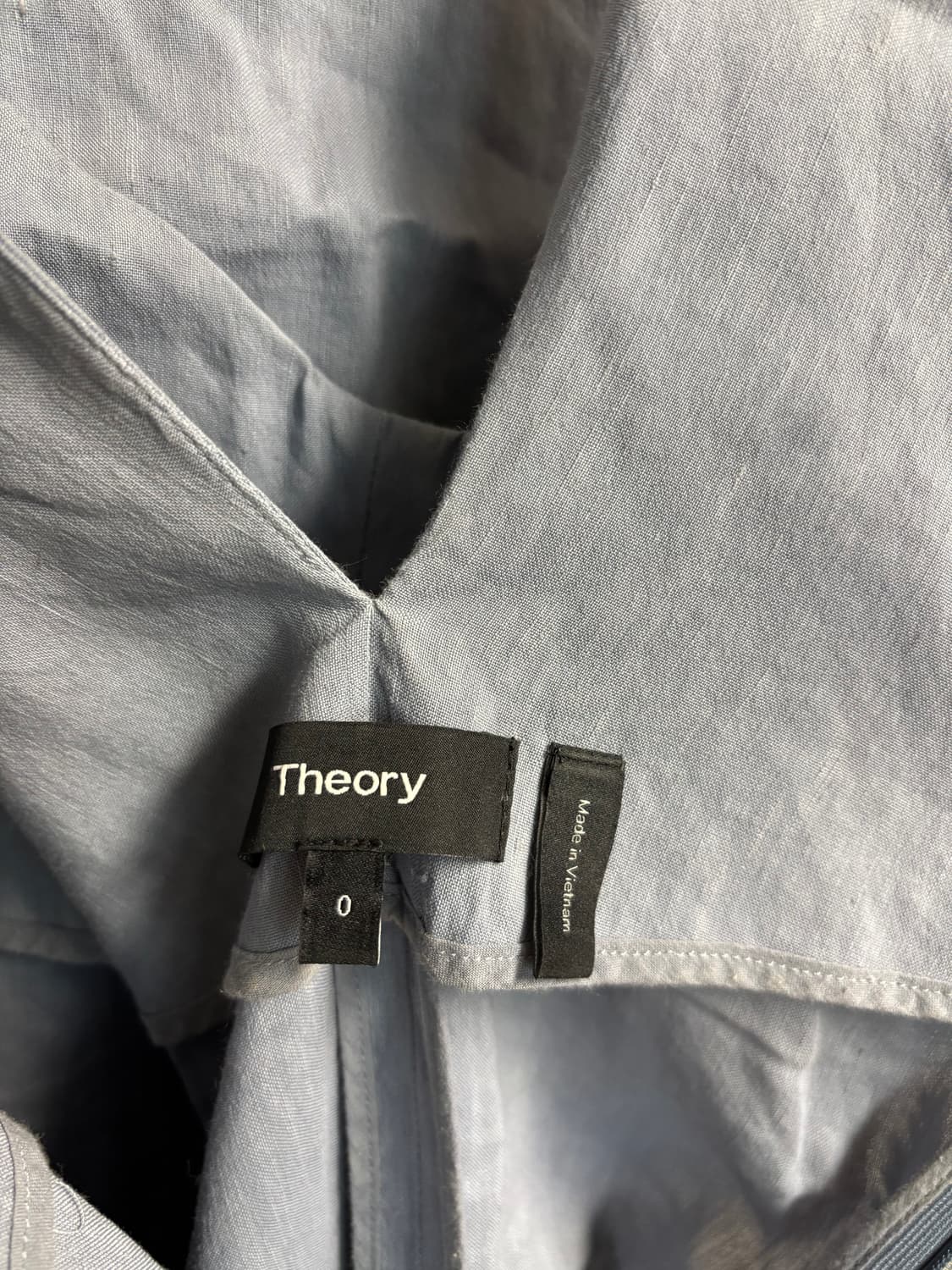 [0] 띠어리 린넨 크로스백 원피스 파스텔블루 상품이미지5