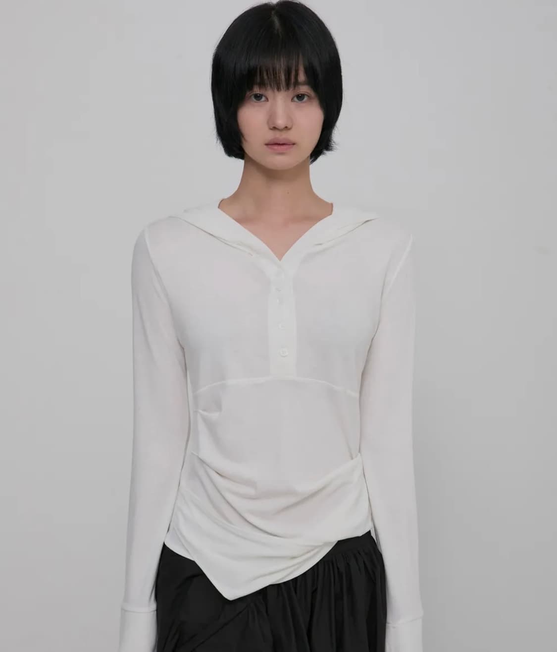 플레어업 셔링 후디 1사이즈 상품이미지1