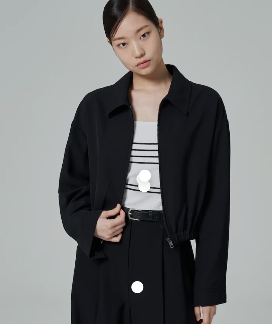 새옷 에잇세컨즈 오버핏 블루종 부클자켓 숏 바람막이 남녀공용 l 상품이미지1