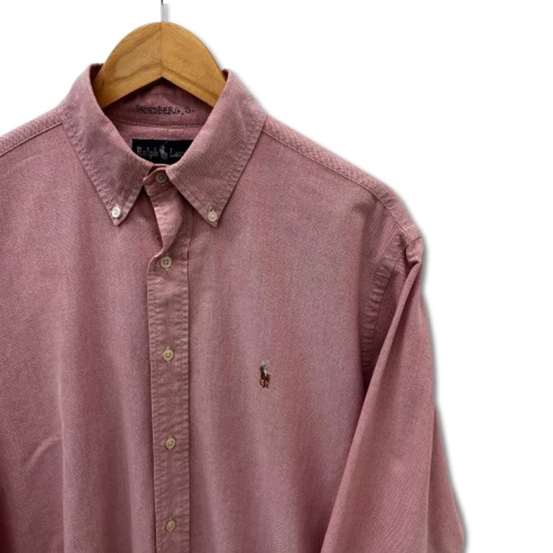 폴로 랄프로렌 YARMOUTH 옥스포드 버튼다운 핑크 셔츠 상품이미지4