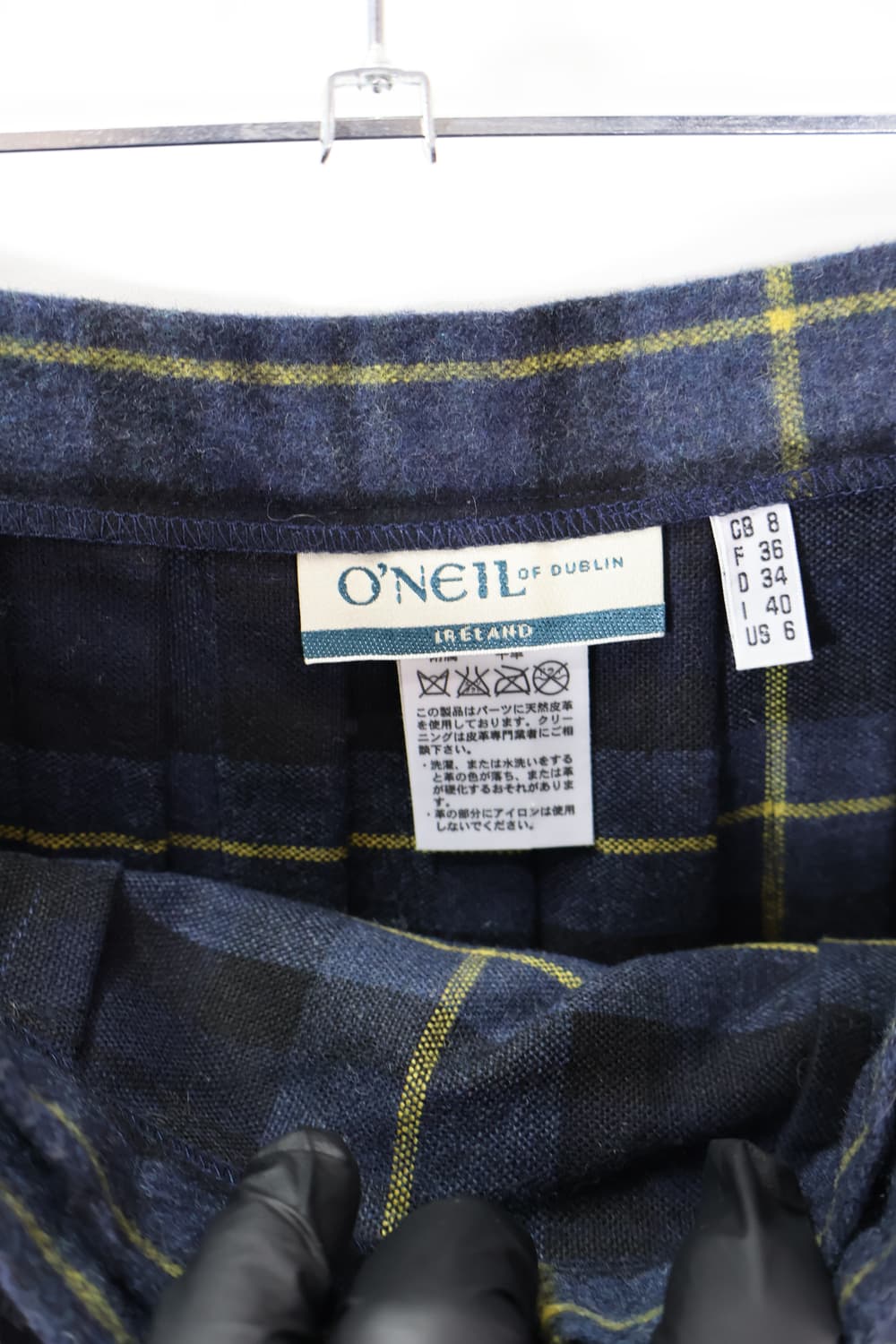 O’NEIL OF DUBLIN Wool Tartan Lap Skirt 상품이미지7