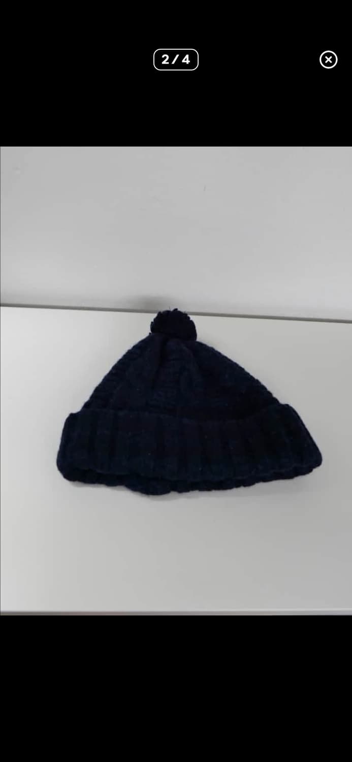 ca4la 카시라 니트 방울 비니 네이비 상품이미지2