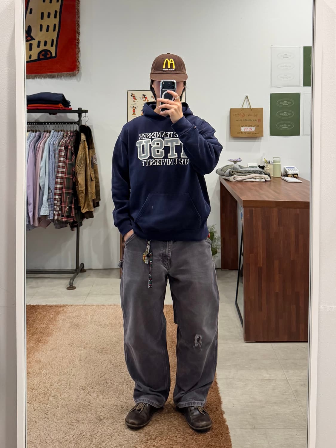 90s Jan Sport 잔스포츠 MTSU Univ 스웻 후드 (USA) 상품이미지2