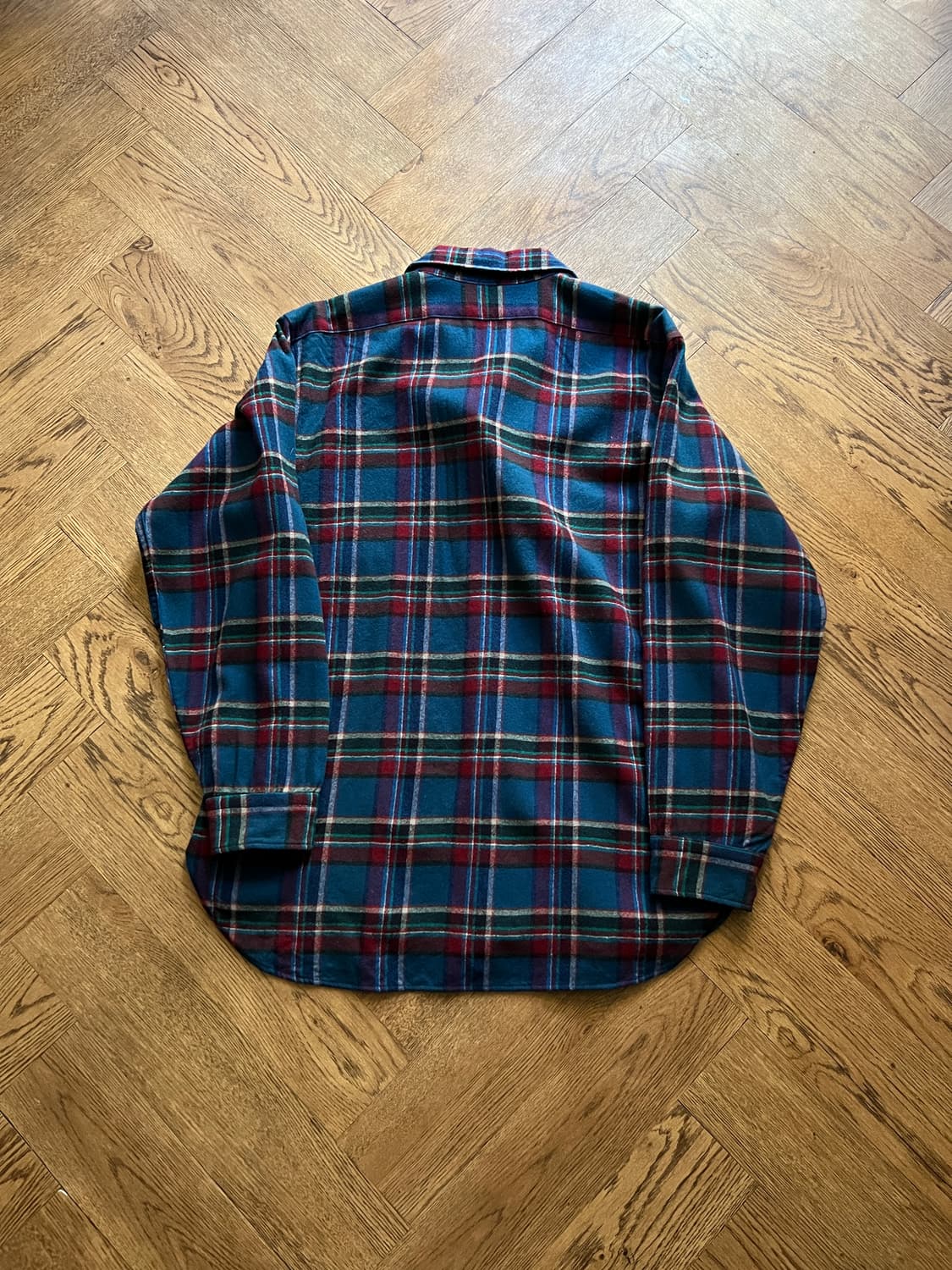 [L]펜들턴 Made in USA 퓨어 버진 울 타탄체크 셔츠 상품이미지6