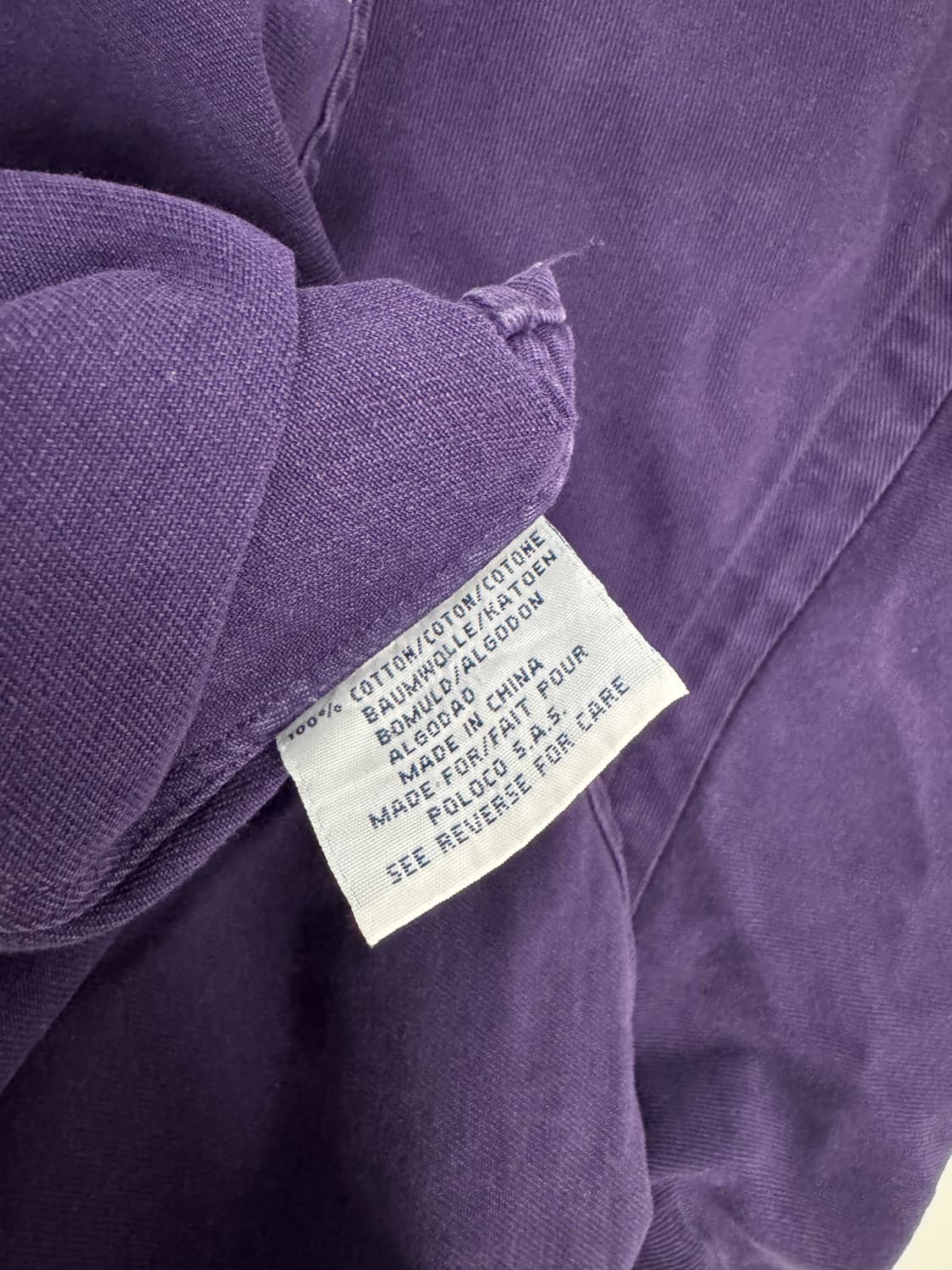 폴로 랄프로렌 퍼플 셔츠 상품이미지5