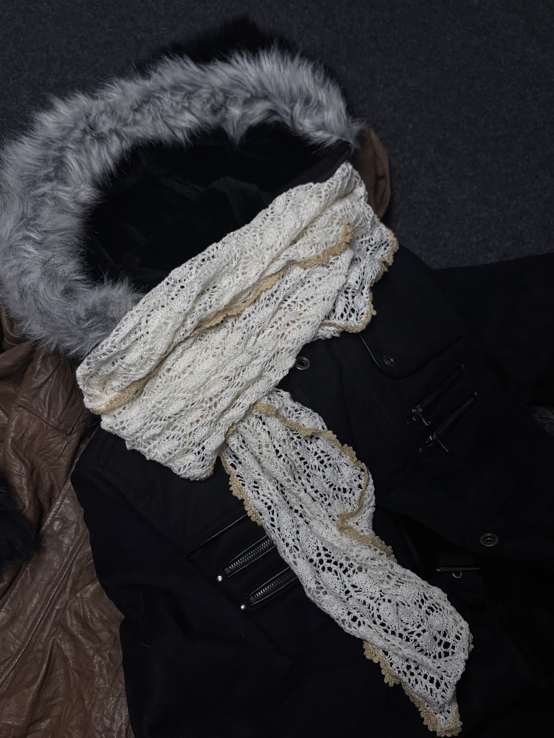 Vintage y2k punk grunge muffler 상품이미지2