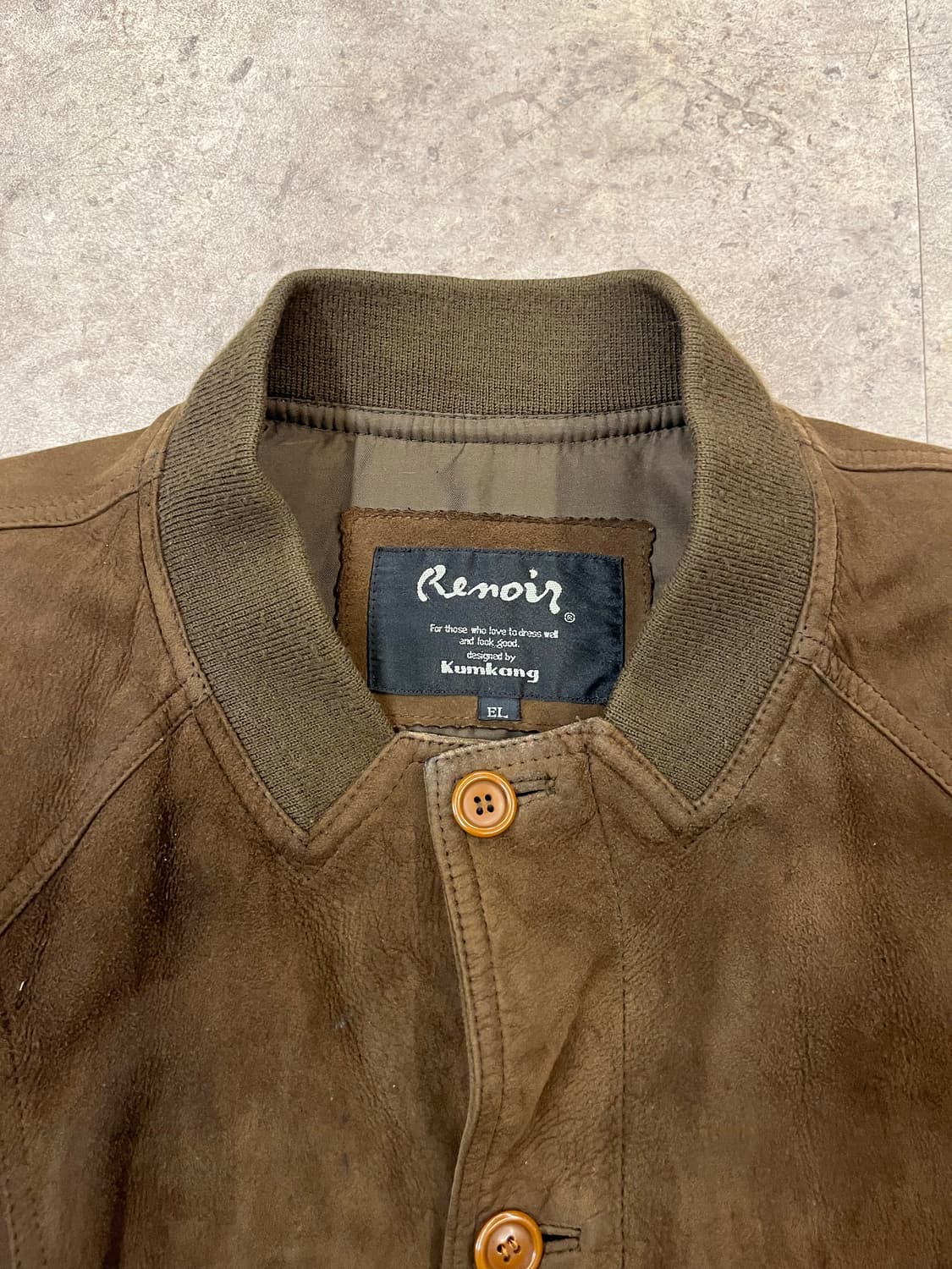 버튼 레더 자켓 브라운  #csz1888 상품이미지3