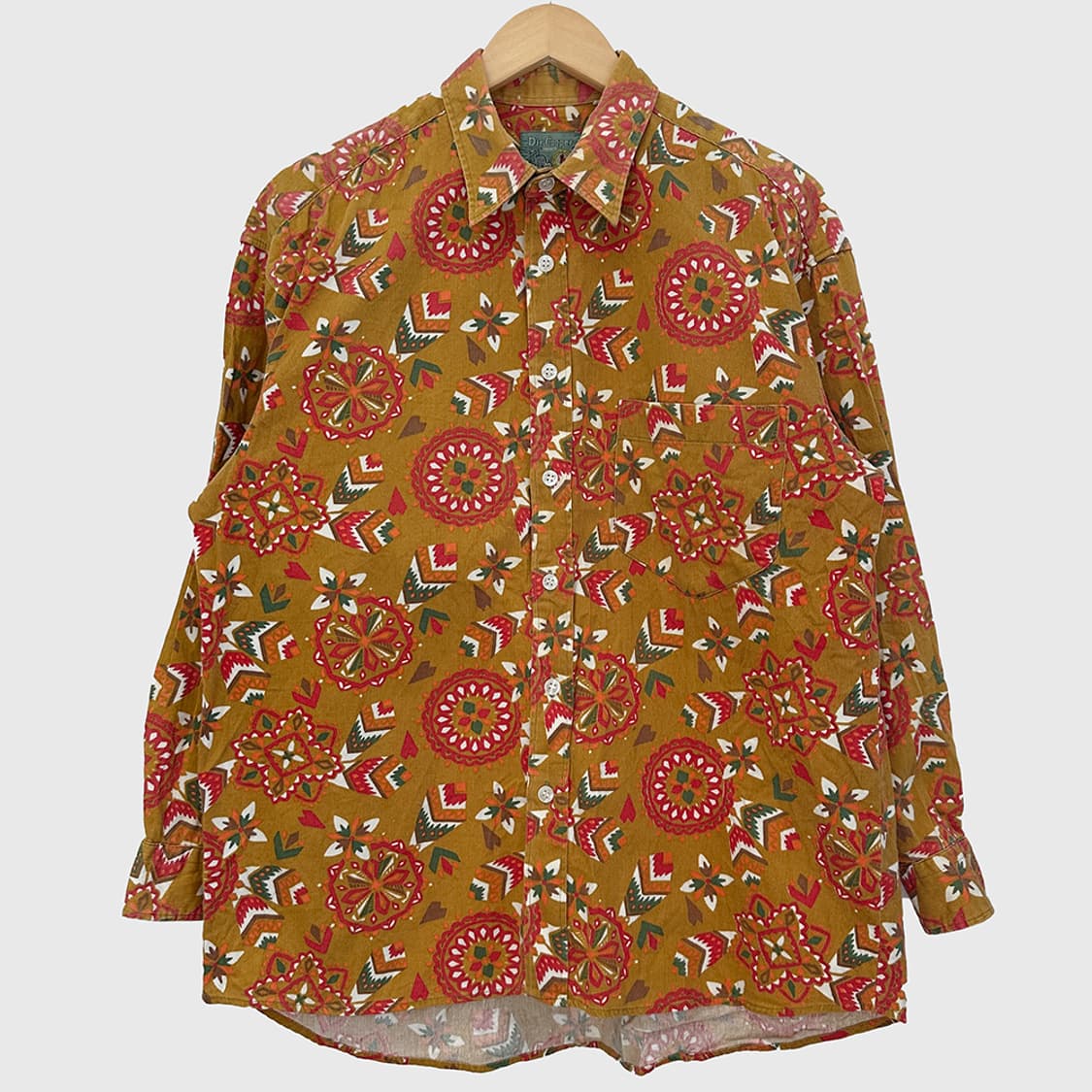 Dir Cooper 코튼 코듀로이 패턴 셔츠 남방 빈티지 상품이미지1