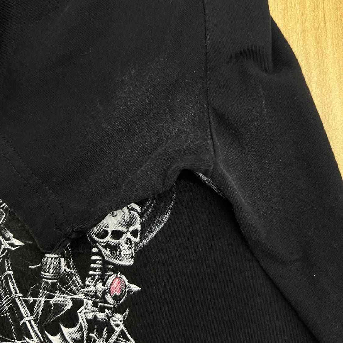 jpn vtg 빈티지 고딕 오컬트 스컬 프린팅 반팔 티셔츠 L 상품이미지8