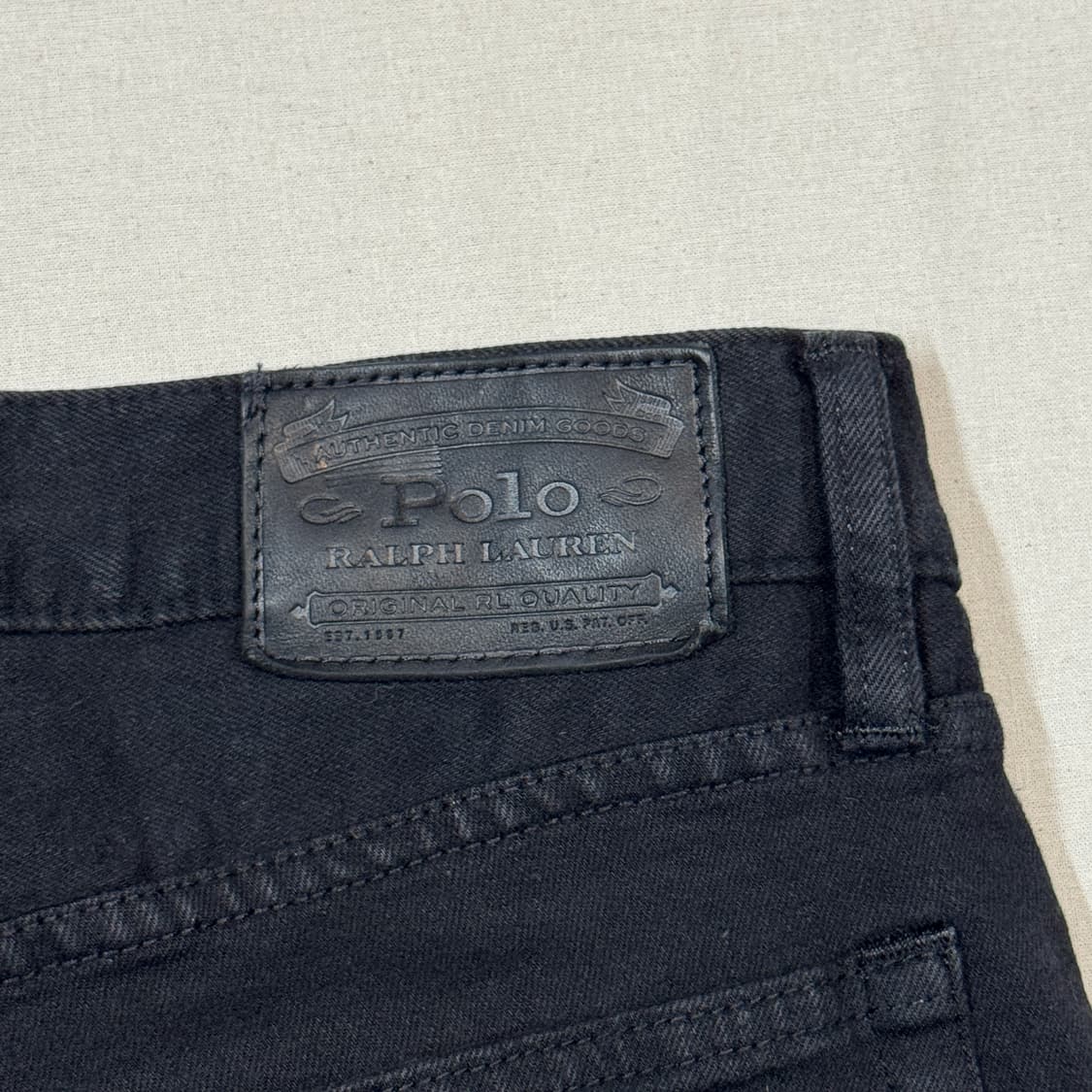33inch) 폴로 랄프로렌 블랙진 면바지 상품이미지3