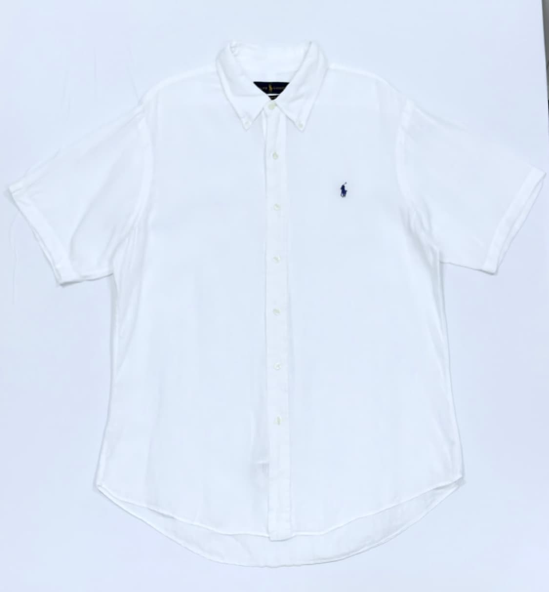 Polo 폴로랄프로렌 신형택 린넨 화이트 반팔 셔츠 상품이미지1