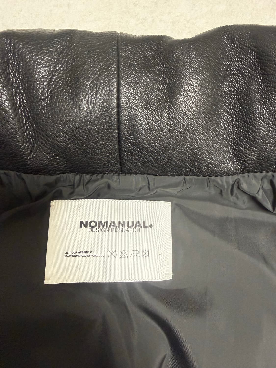 노매뉴얼 덕 다운 레더 패딩 / 가죽 상품이미지5