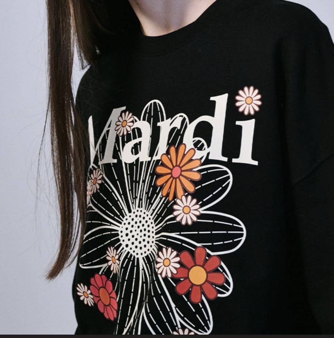 메르디마크르디 플라워 스웻 셔츠 사이즈 F 상품이미지6