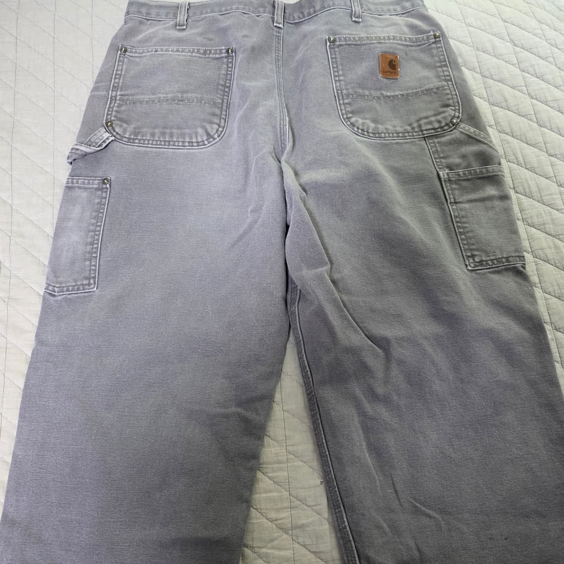 [38X30] 빈티지 칼하트 더블니 B136 GVL 트래쉬드 팬츠 G-3 상품이미지6