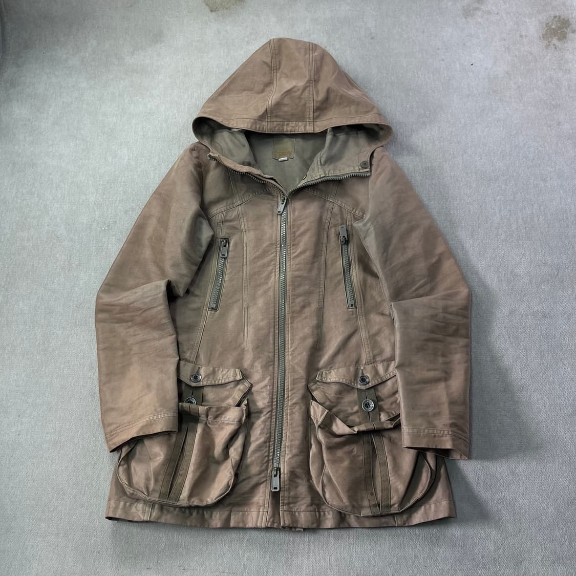 W95 디젤 90s 유광 세틴 사파리자켓 상품이미지1