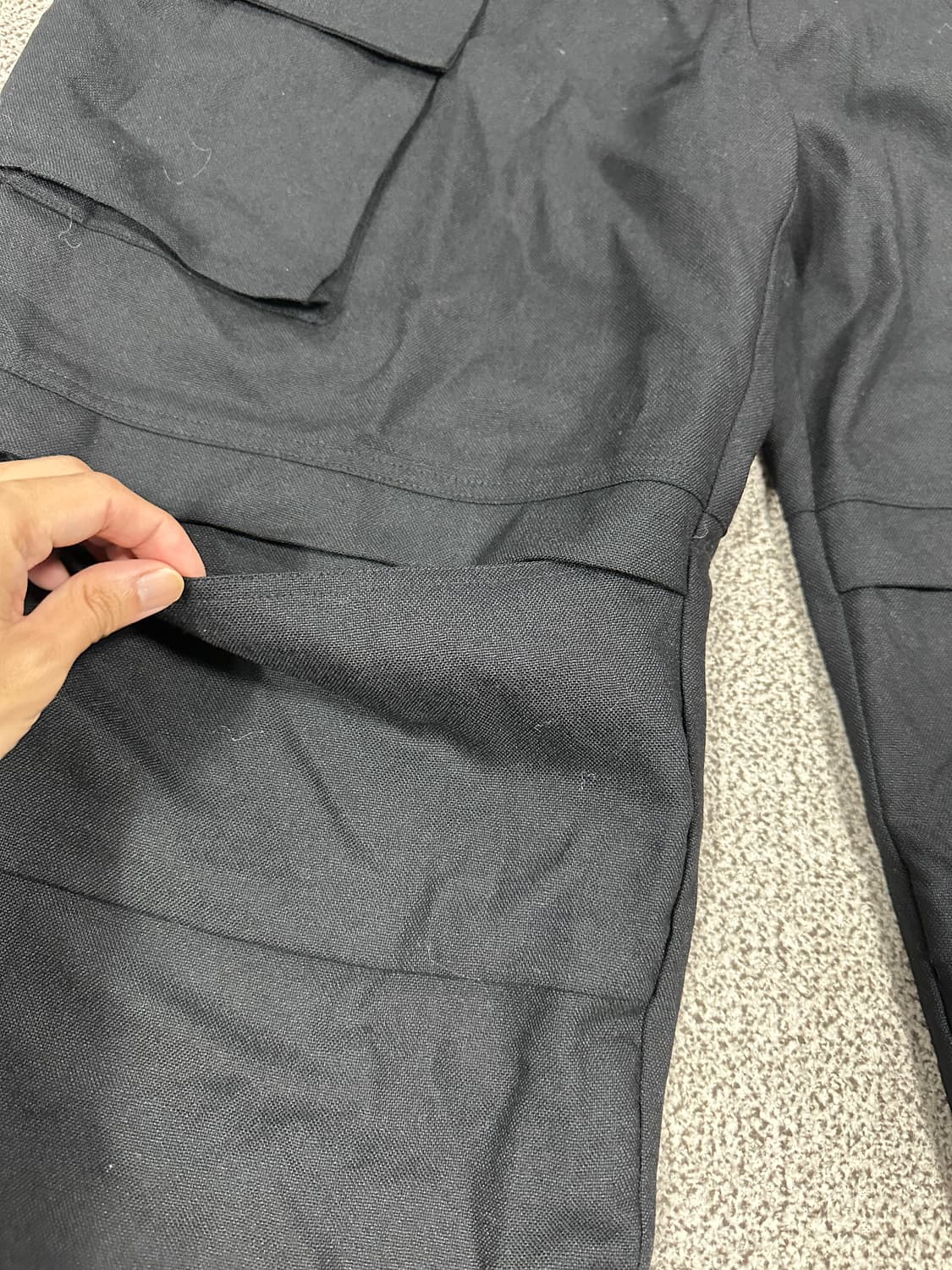 쿠어 테크니컬 카고 울 팬츠 라지사이즈 상품이미지6