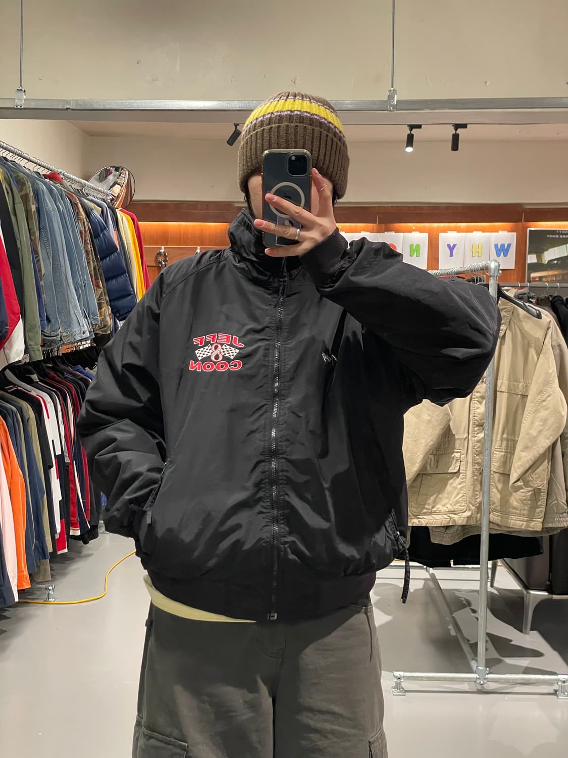 빈티지 레이싱 봄버 자켓   상품이미지1