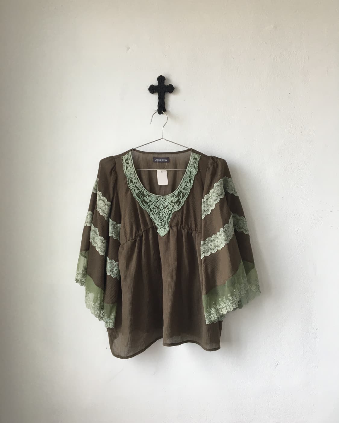 Fairy mood lace trimming blouse 상품이미지2