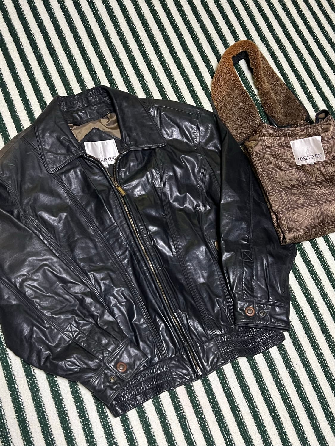 London Fog cowhide leather jacket 상품이미지2