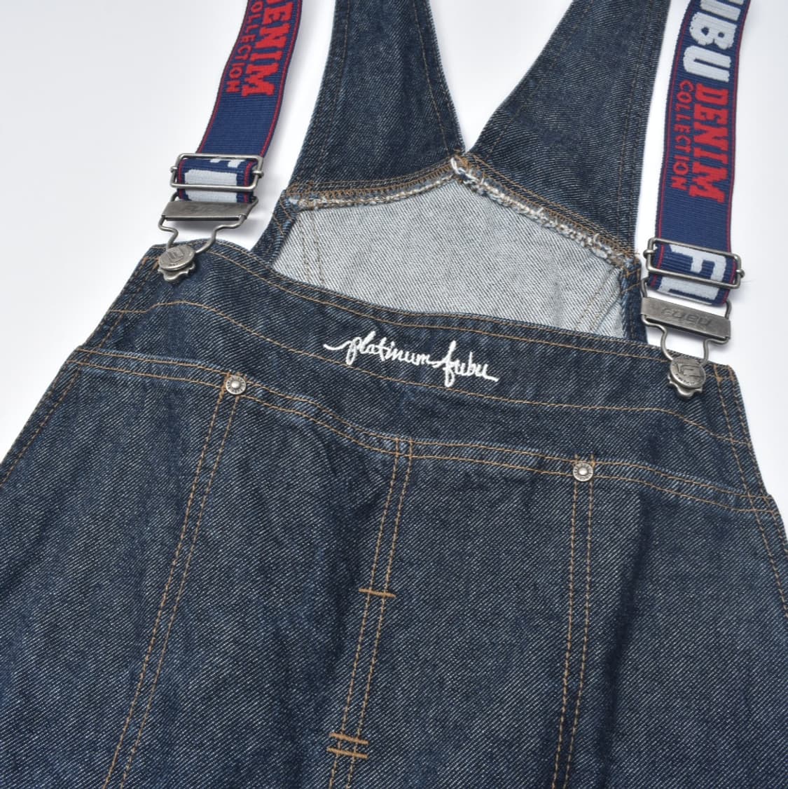 00S 플레티넘 FUBU 데님 멜빵 오버롤 바지 100 상품이미지3