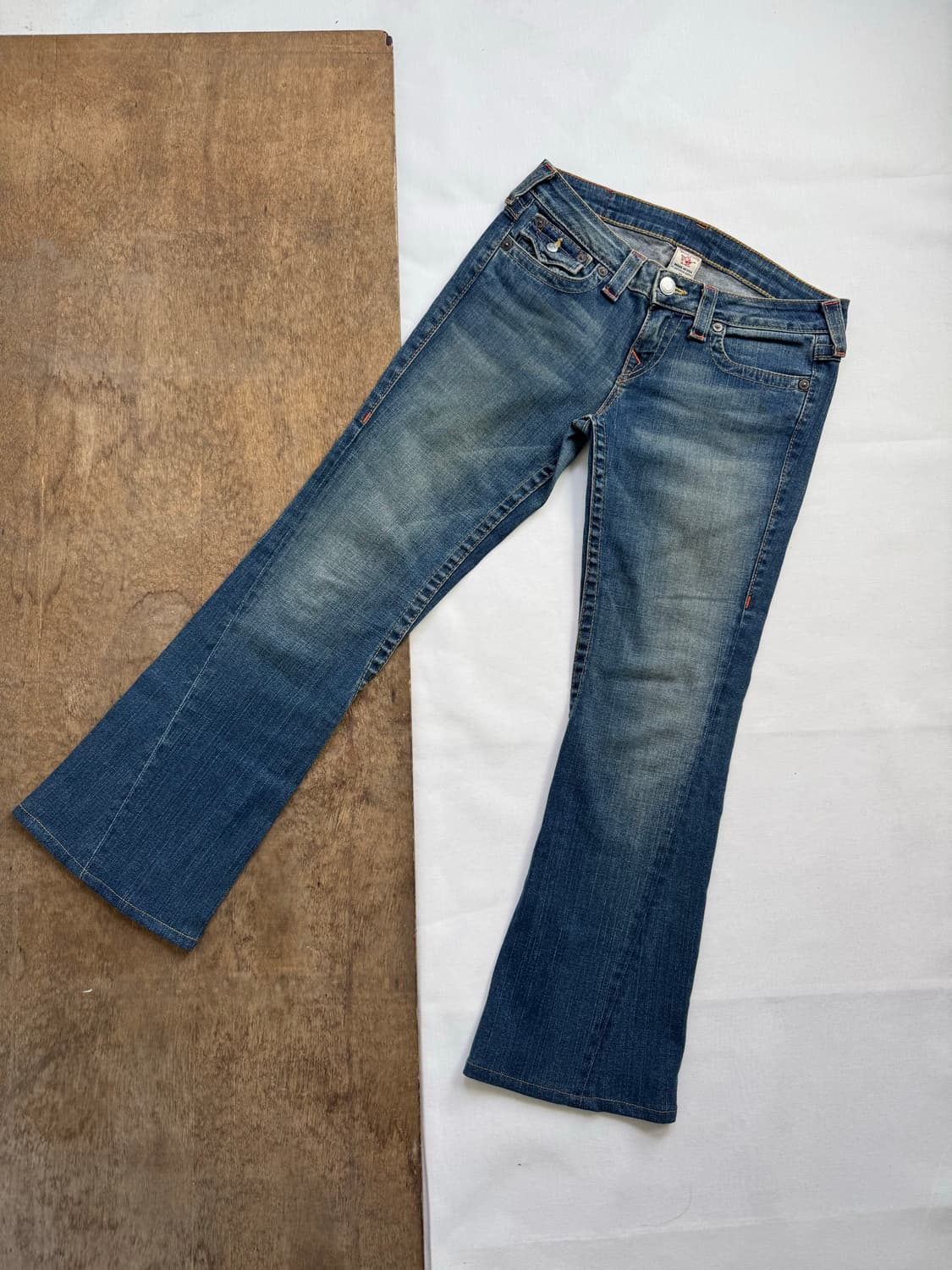truereligion 트루릴리젼 조이 로우 라이즈 부츠컷 팬츠 상품이미지1