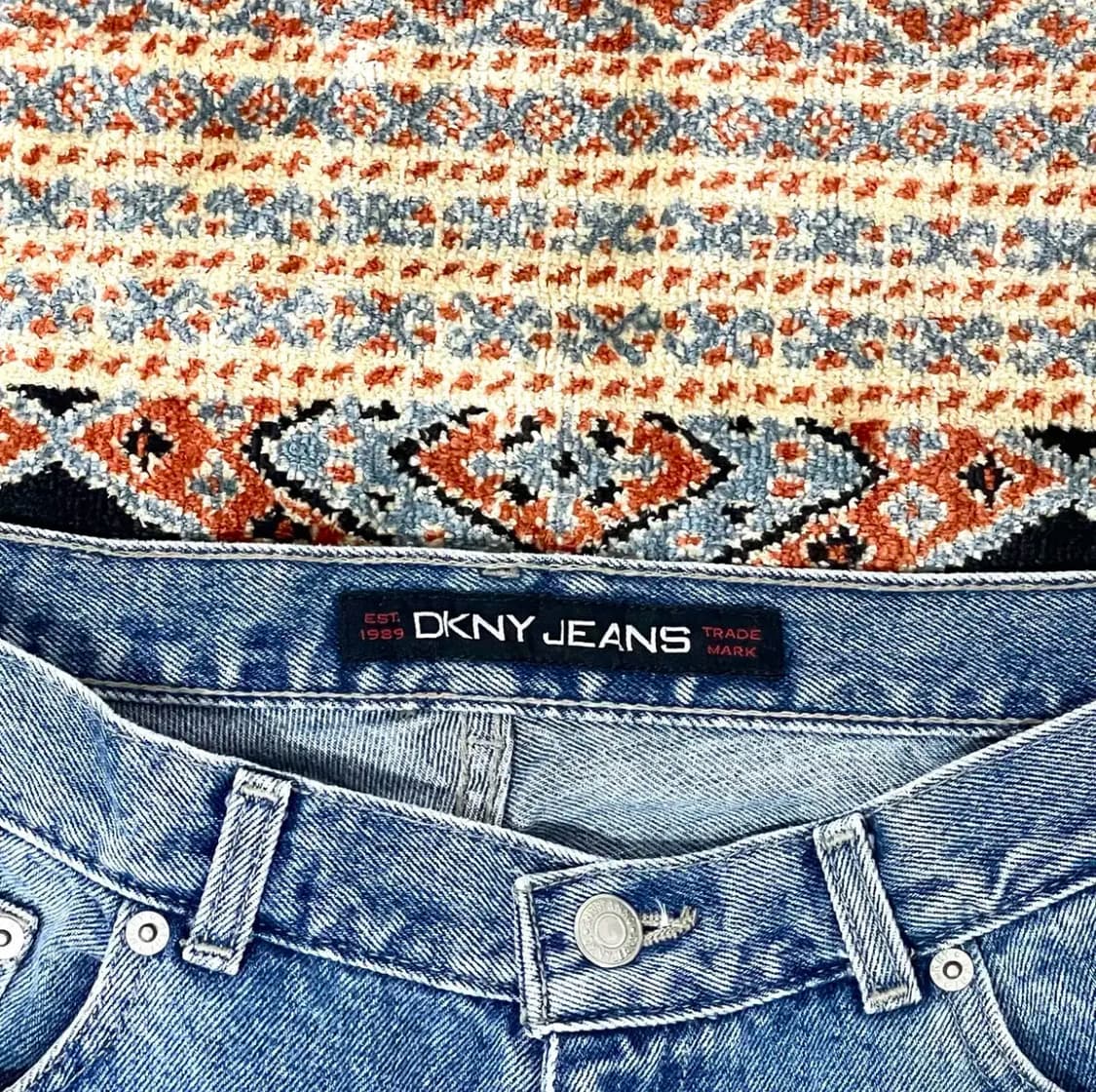 DKNY 연중청 워싱데님 청바지 데님팬츠 US12 상품이미지6