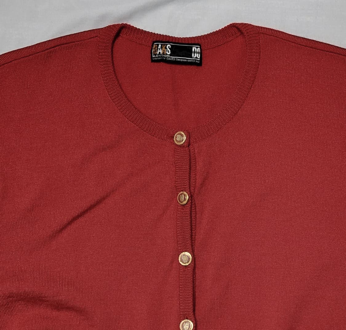 [정품] 빈티지 닥스(DAKS) 금장 버튼 울 가디건 (M사이즈) 상품이미지2