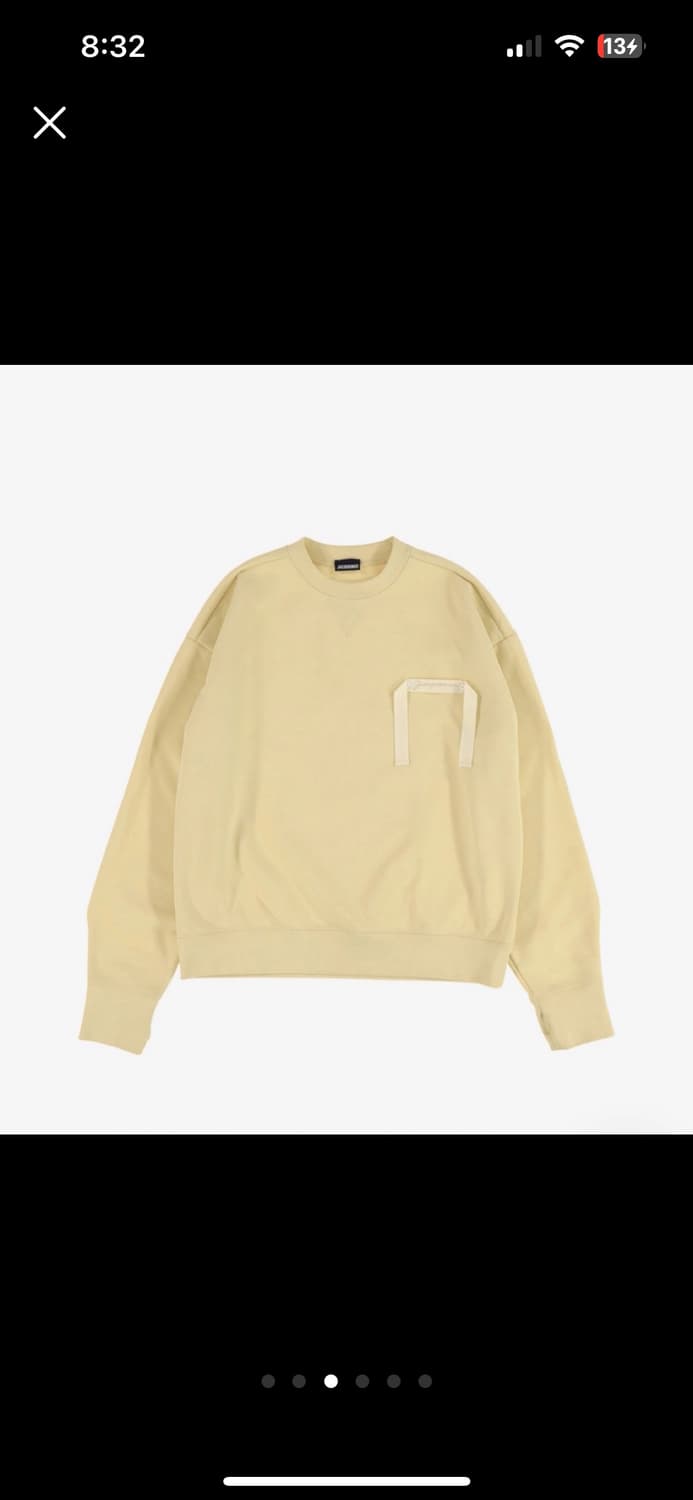 자크뮈스(Jacquemus )라이트 옐로우 스웻셔츠 M 상품이미지1