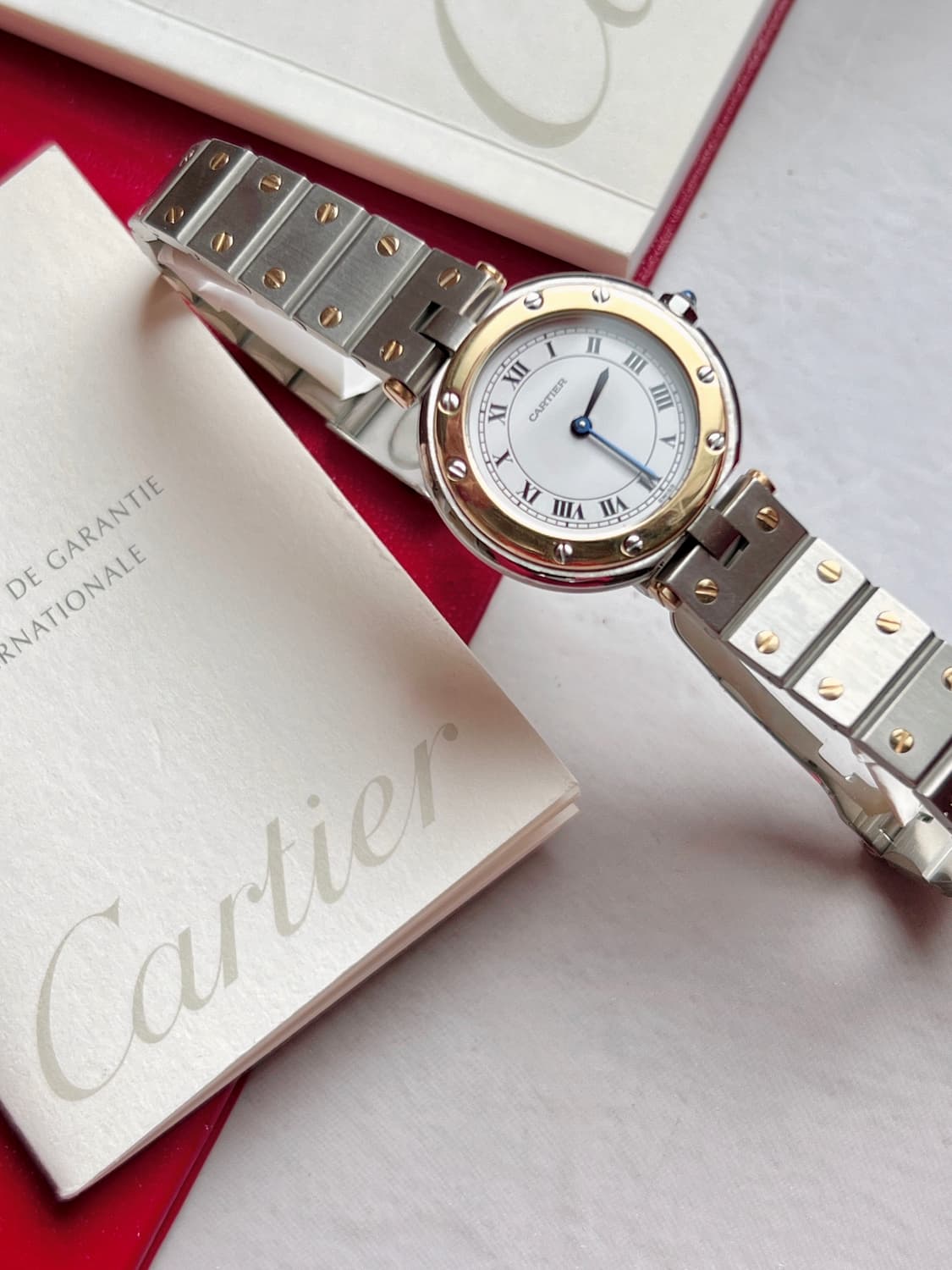 CARTIER  까르띠에 산토스  골드 콤비 여성 시계 상품이미지4