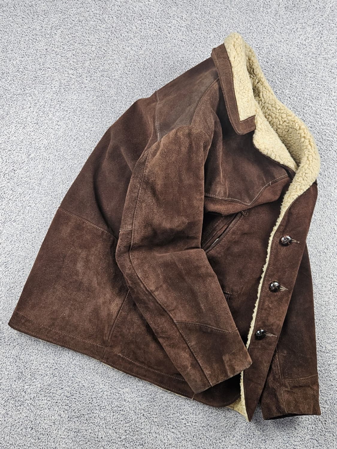 USA 쇼트 스웨이드쉘 쉐르파 웨스턴 랜처 자켓( 40 ) / 10436 상품이미지4