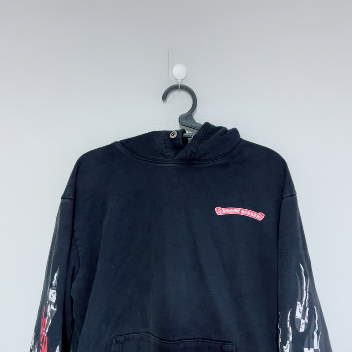 크롬하츠 레이싱 프린팅 공용 후드티 상품이미지2