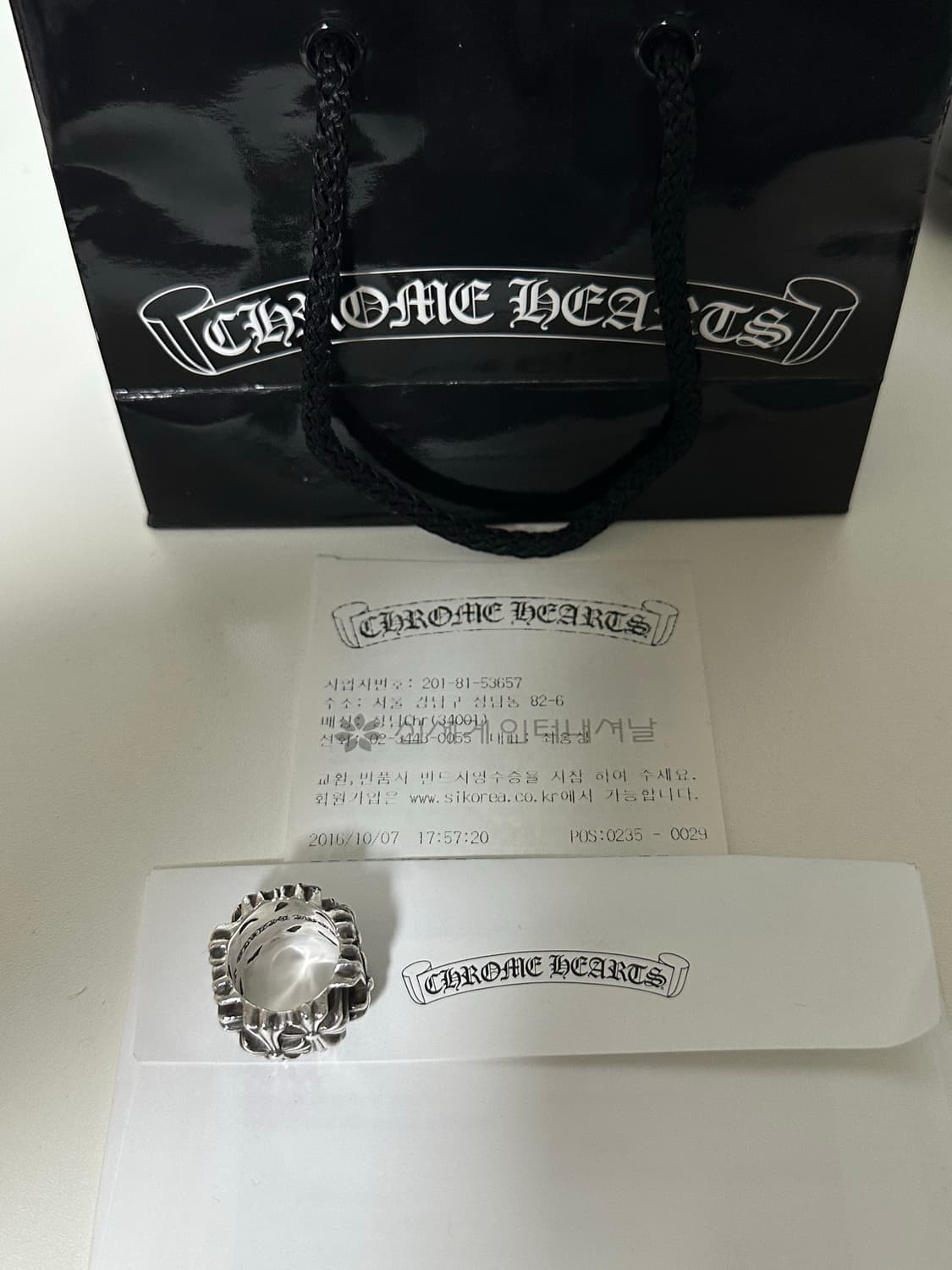 크롬하츠 세메터리 스퀘어링 us6.5 상품이미지1