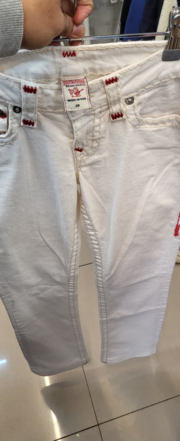 트루렐리전 하얀 데님 팬츠 29 상품이미지7