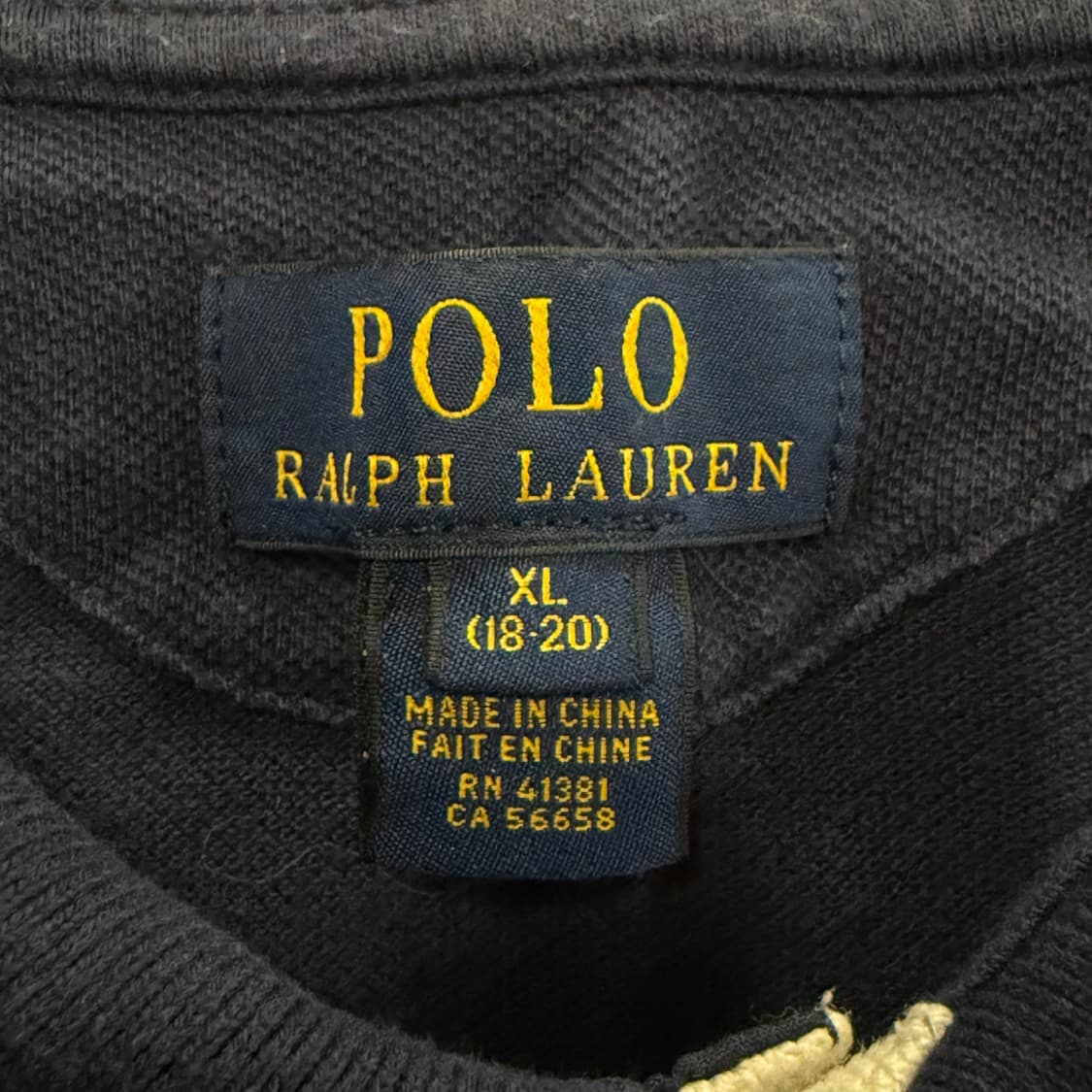 폴로 랄프로렌 하프 럭비 네이비 카라 반팔 티 상품이미지4