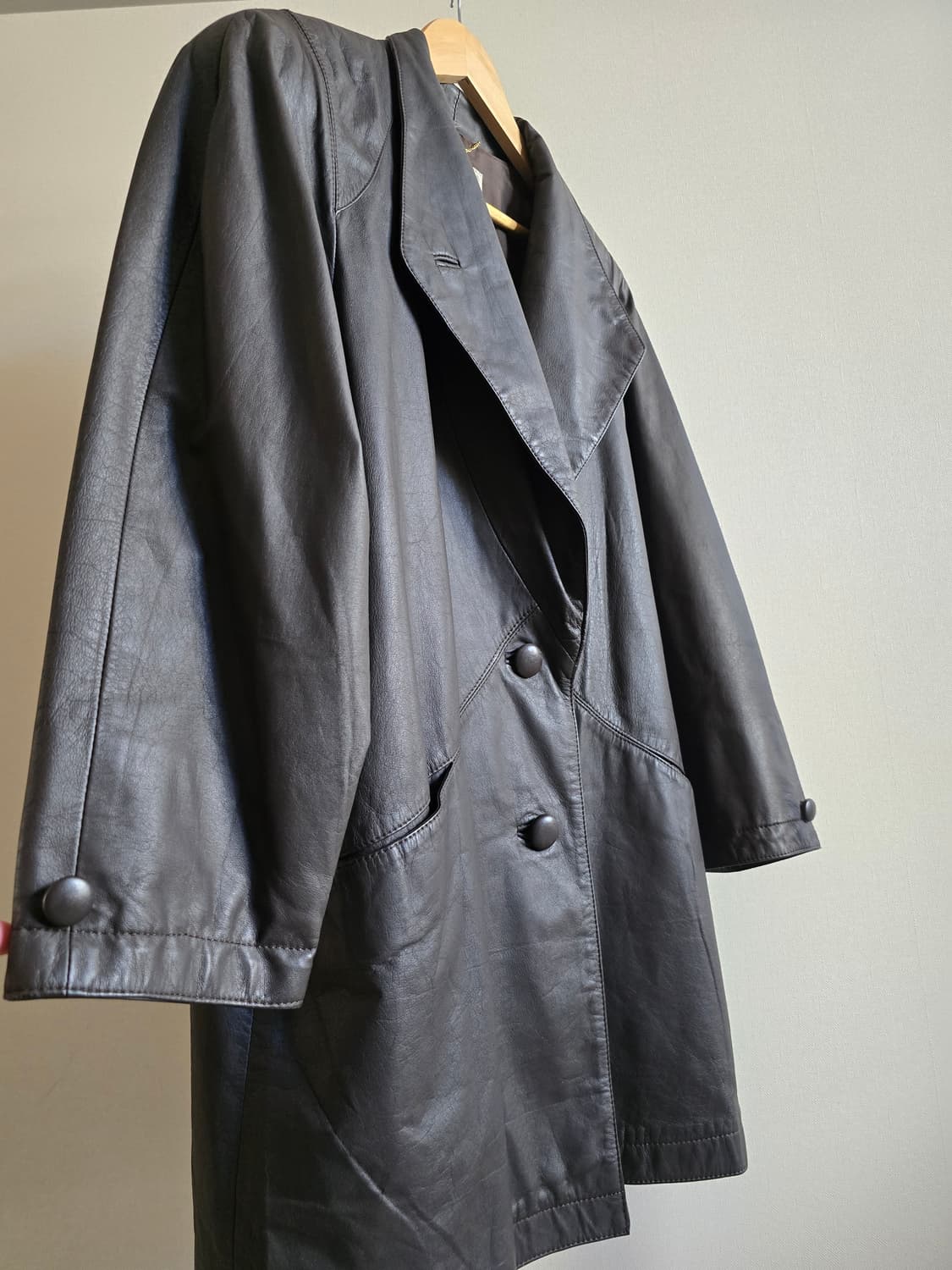 P.DORAL 80s 빈티지 레더 재킷 상품이미지2