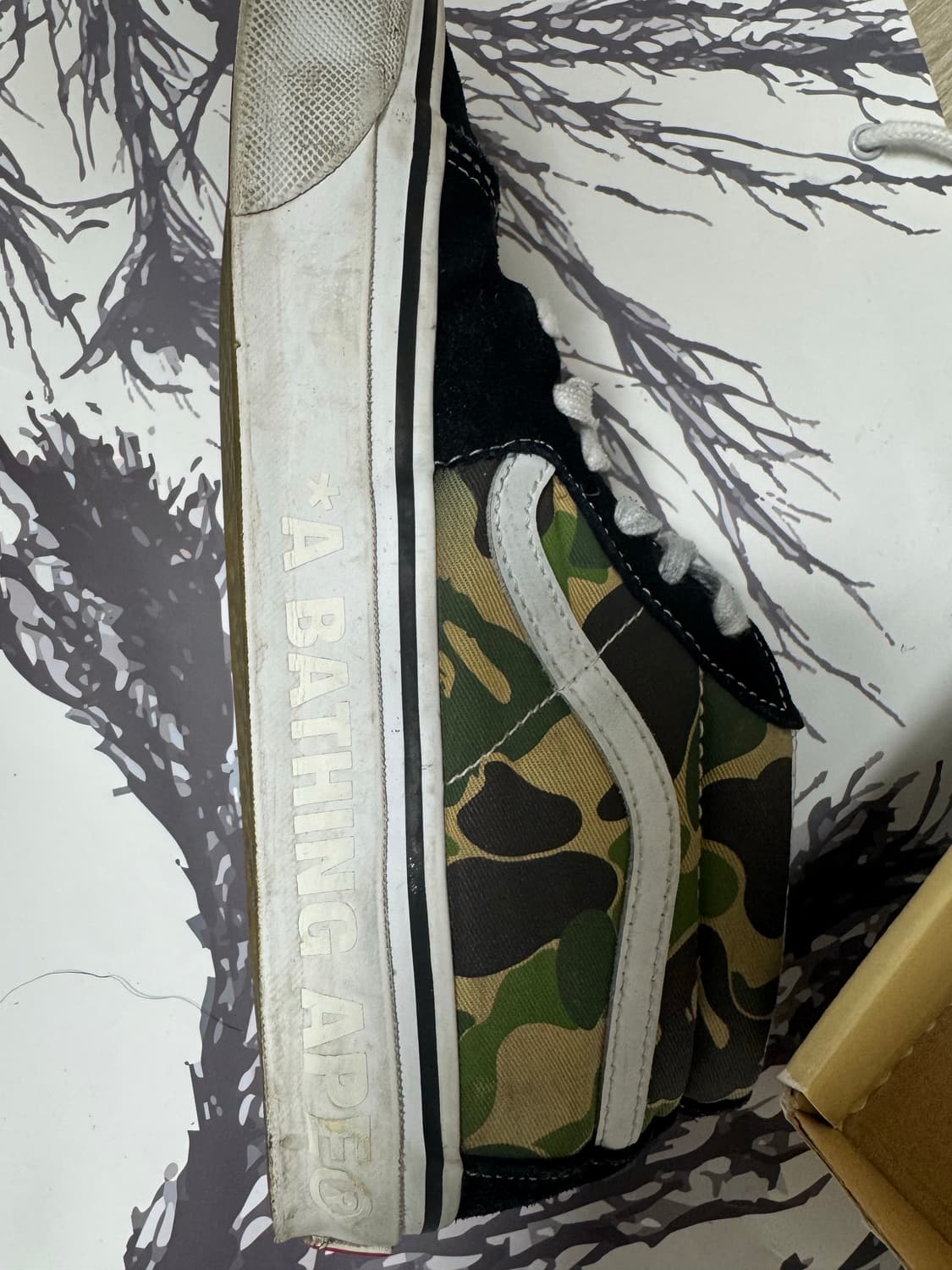 반스 x 베이프 스케이트 미드 270 상품이미지10