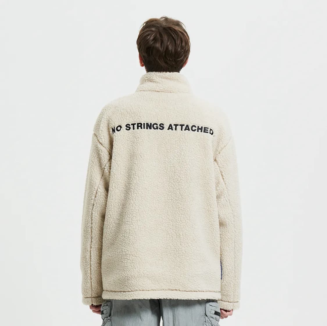 [M] NSAD 컬리 기본형 플리스자켓 White (100) 상품이미지2