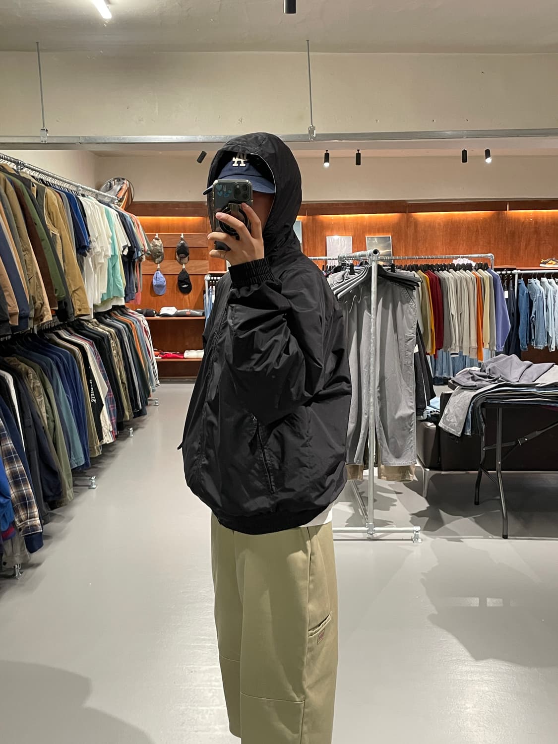 빈티지 나일론 후드 점퍼 자켓 상품이미지2