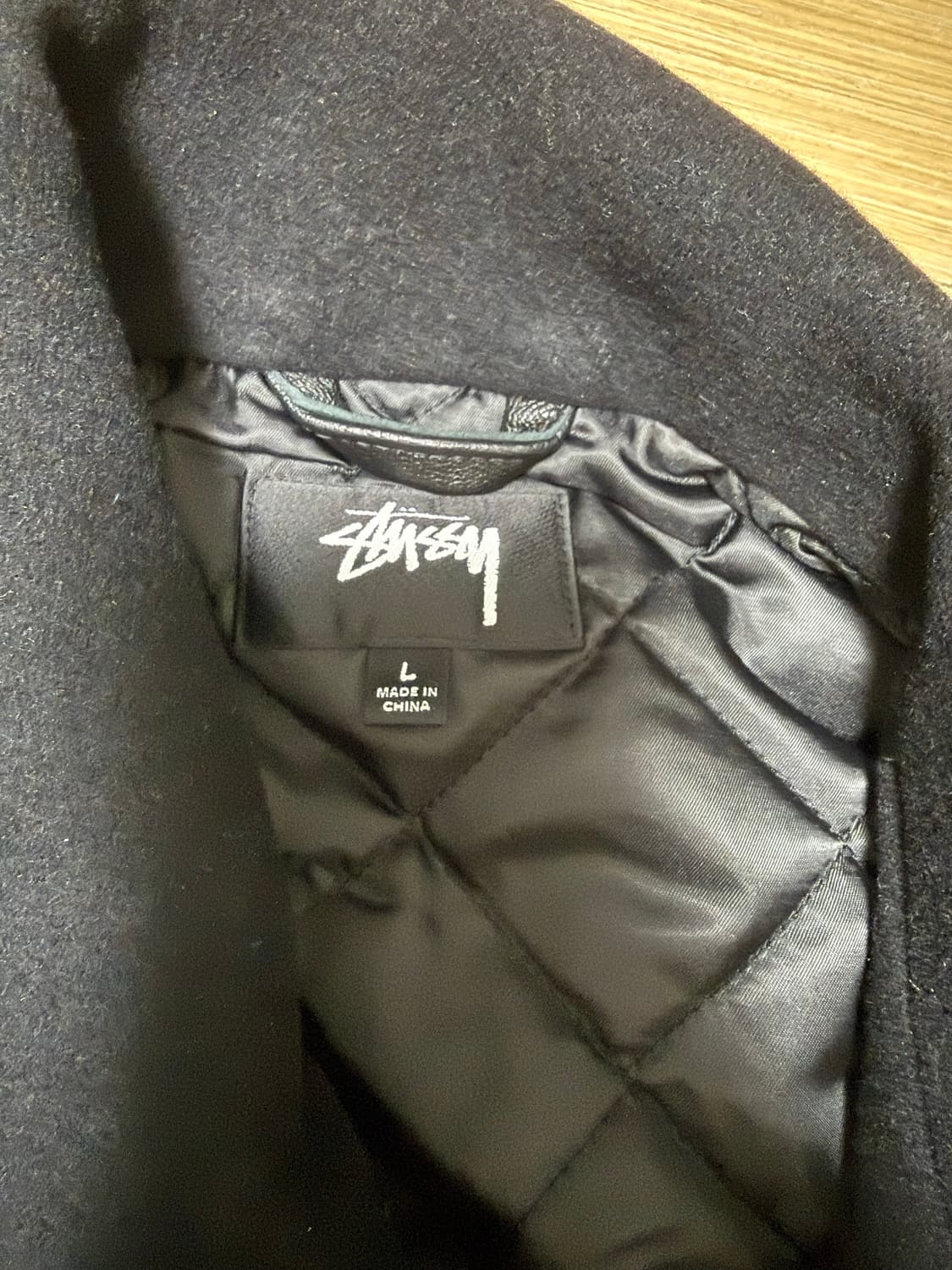 스투시 글로브 바시티 자켓 블랙 L 상품이미지3