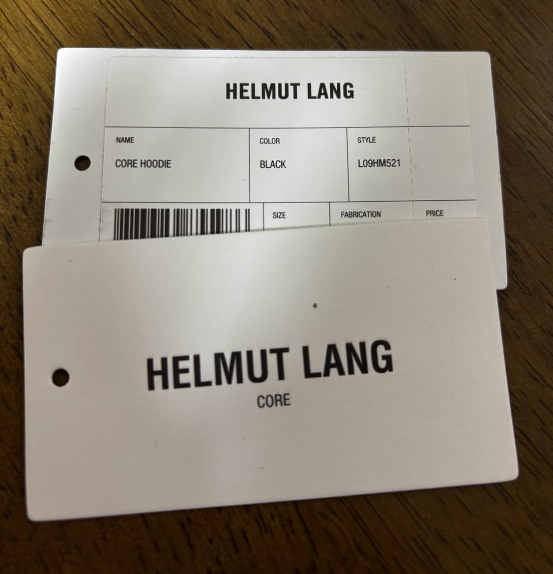 헬무트랭 로고 블랙 후드티 상품이미지4