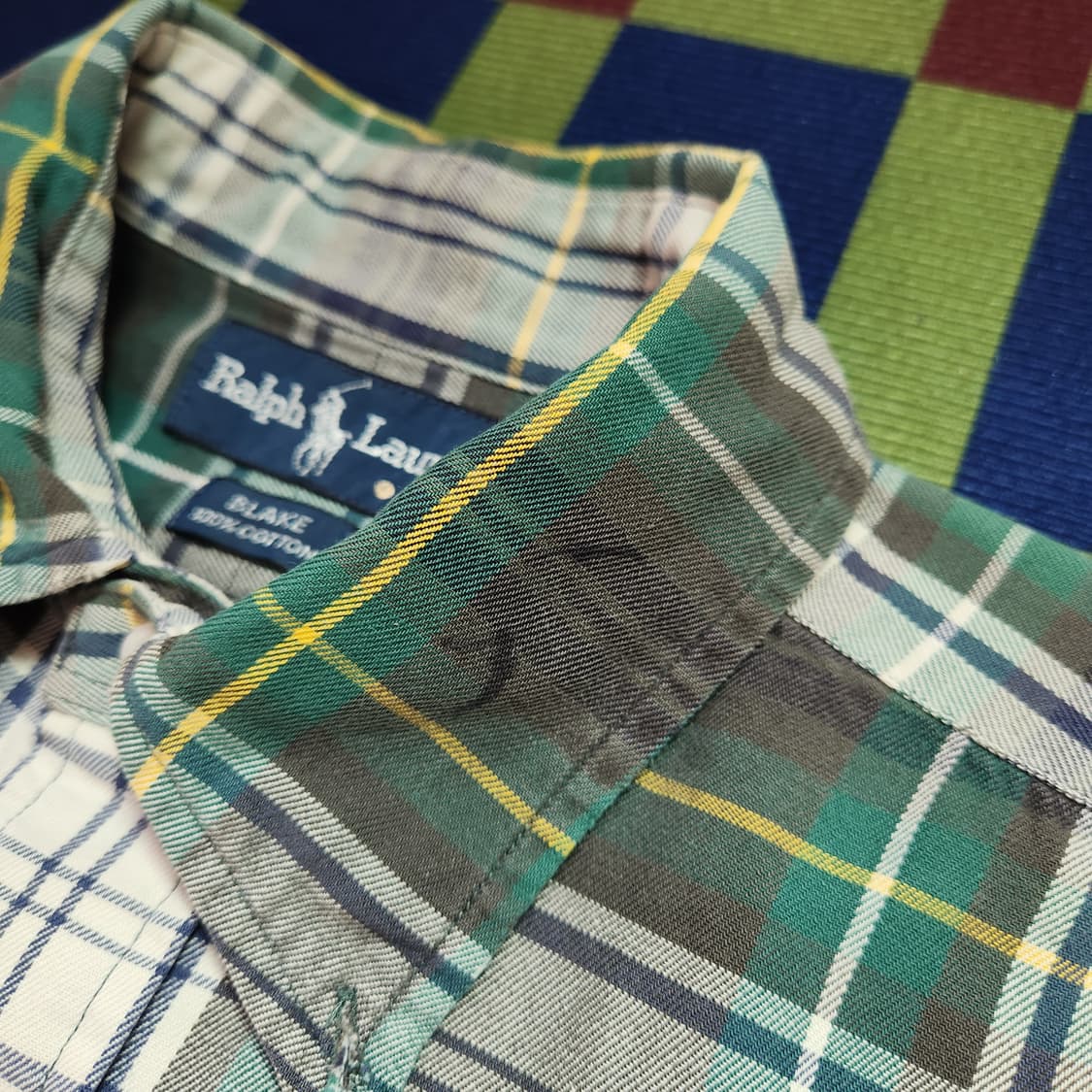 90s 폴로 랄프로렌 버튼다운 셔츠(USAmade) 상품이미지5