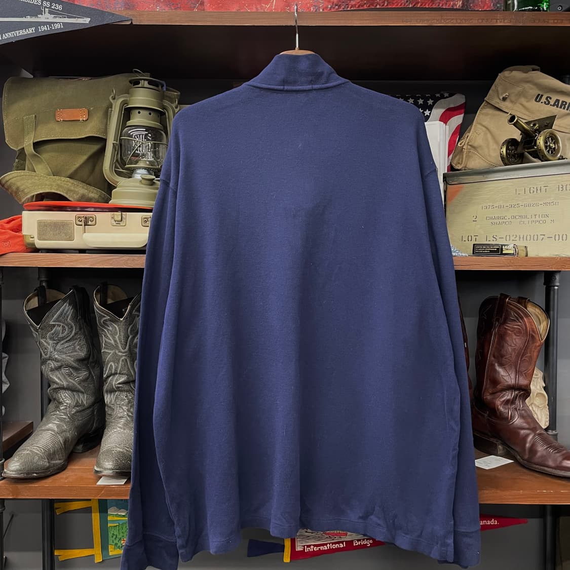 폴로 랄프로렌 신형 라벨 하프 집업 모크넥 니트 스웨터 상품이미지2