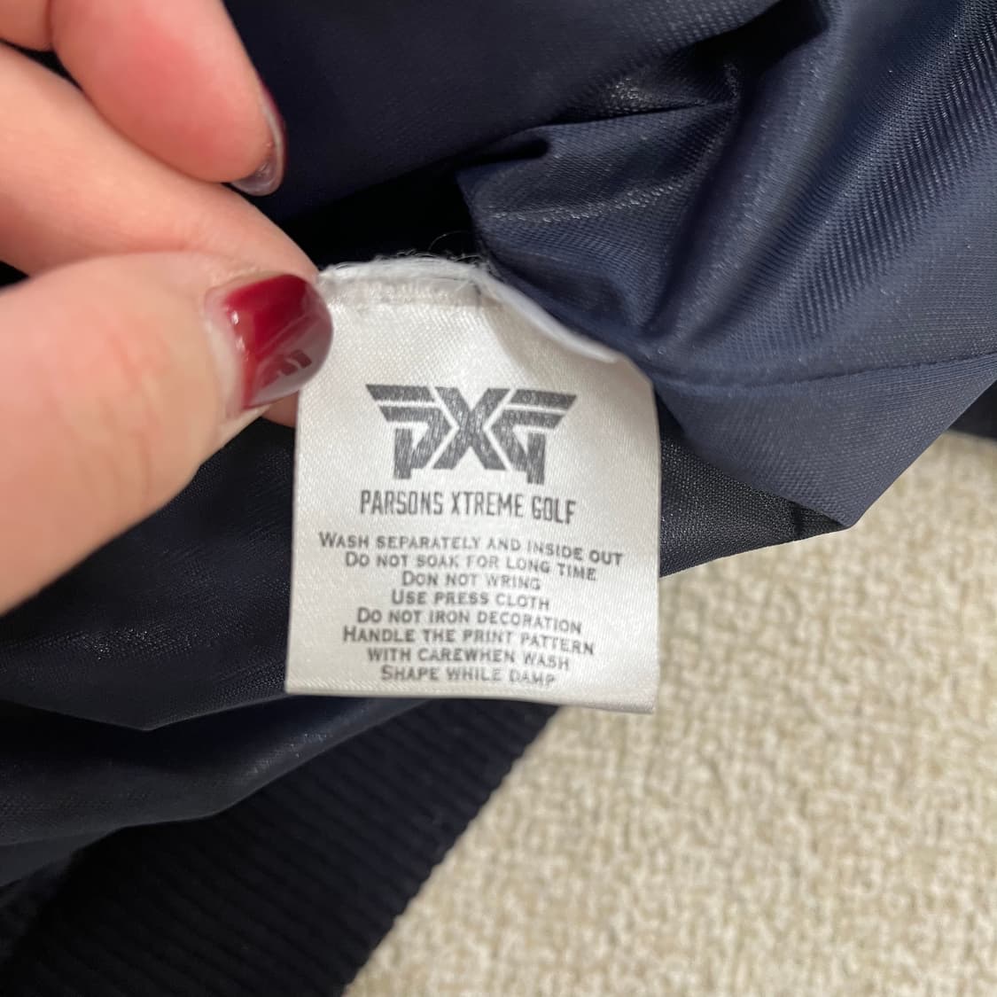 [실측확인] PXG 골프 니트 방풍 집업 자켓 0114M1 상품이미지3